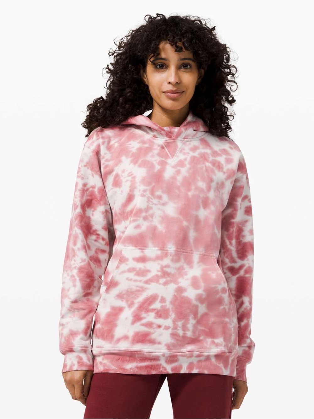 Lululemon All Yours Hoodie Marmoleado Tie Dye in Brier Rose